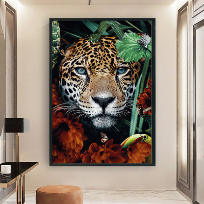 Leopard - 11CT Stamped Cross Stitch 40*60CM