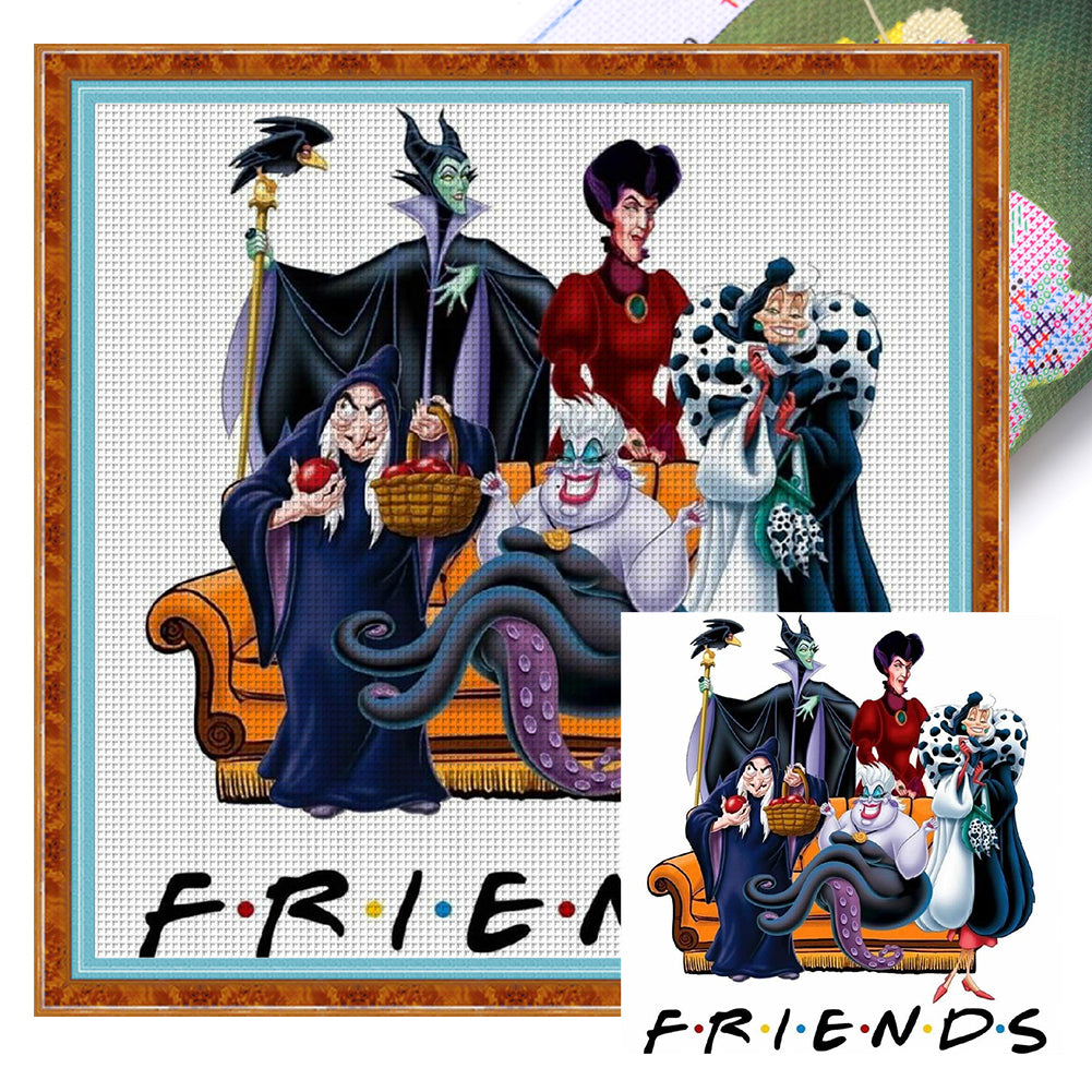 Disney Villains - 11CT Stamped Cross Stitch 50*50CM