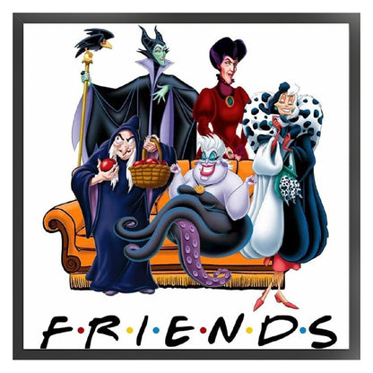 Disney Villains - 11CT Stamped Cross Stitch 50*50CM