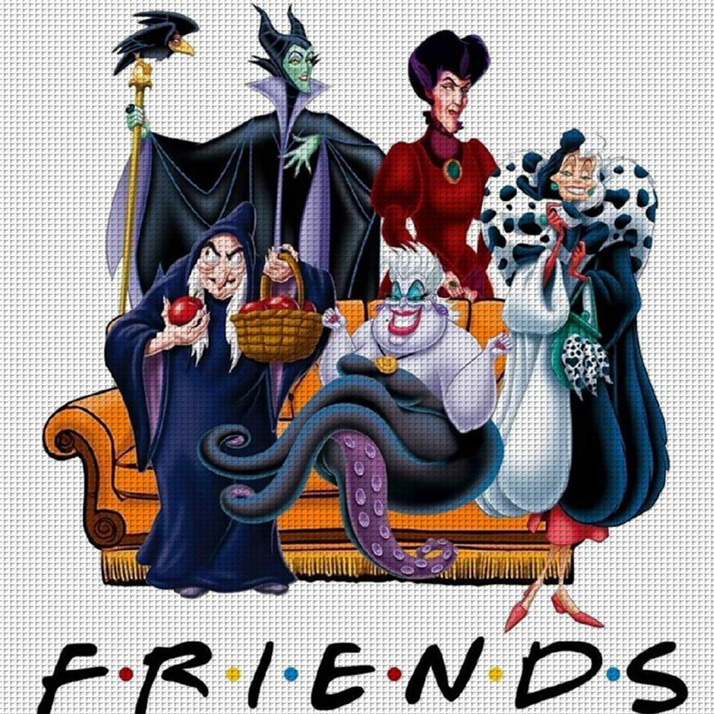 Disney Villains - 11CT Stamped Cross Stitch 50*50CM
