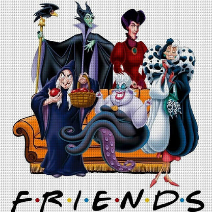 Disney Villains - 11CT Stamped Cross Stitch 50*50CM
