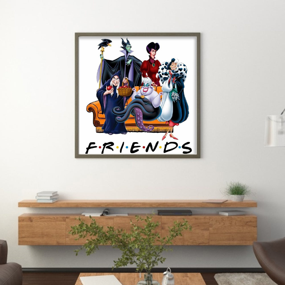 Disney Villains - 11CT Stamped Cross Stitch 50*50CM