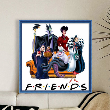 Disney Villains - 11CT Stamped Cross Stitch 50*50CM