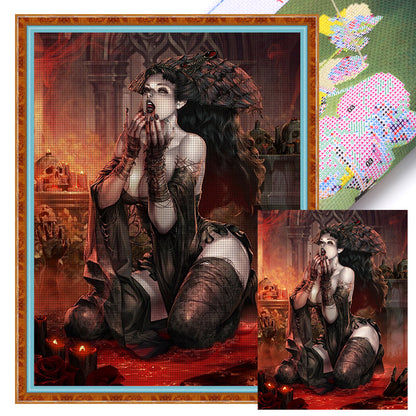 Devil Woman - 11CT Stamped Cross Stitch 50*67CM