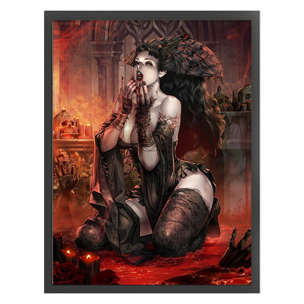 Devil Woman - 11CT Stamped Cross Stitch 50*67CM