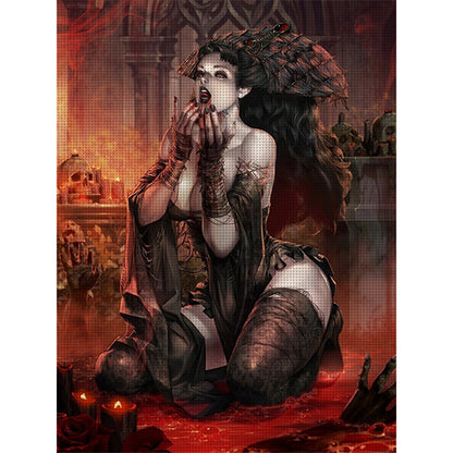 Devil Woman - 11CT Stamped Cross Stitch 50*67CM