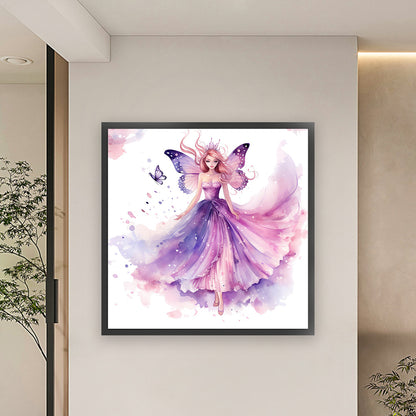 Butterfly Princess - 11CT Stamped Cross Stitch 60*60CM