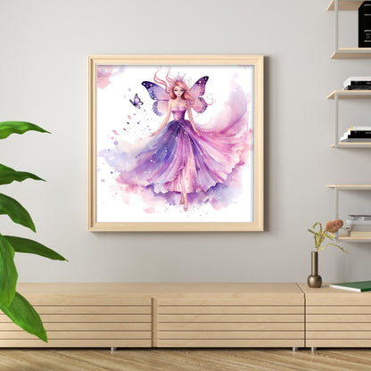 Butterfly Princess - 11CT Stamped Cross Stitch 60*60CM