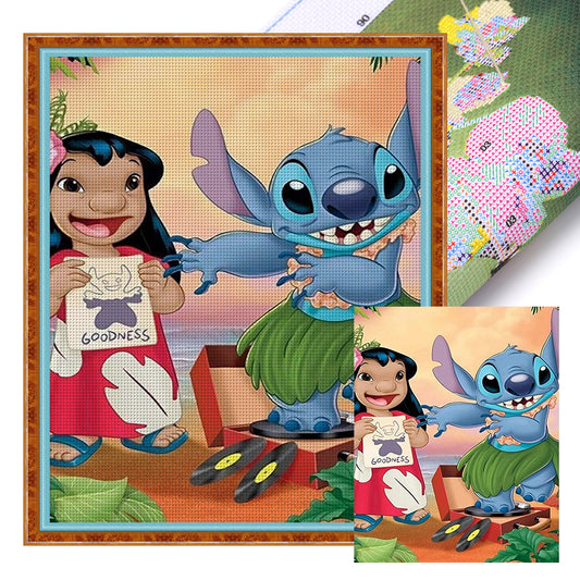 Lilo And Stitch - 11CT Stamped Cross Stitch 40*50CM