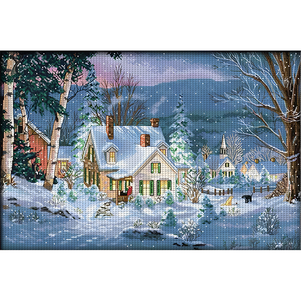 London Streets - 14CT Stamped Cross Stitch 68*48CM£¨Joy Sunday£©