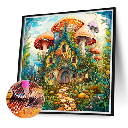 Serenity Treehouse - Full Round Drill Diamond Painting 40*40CM