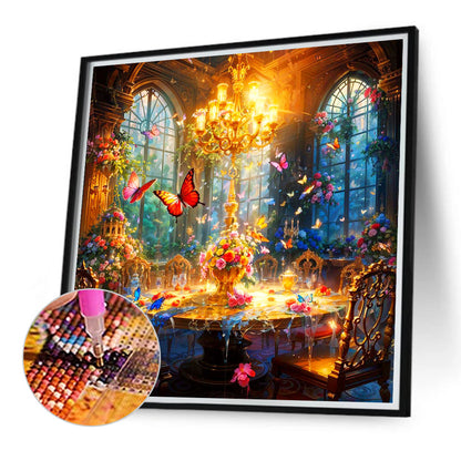 Serenity Fluorescent Before Meal - Full Round Drill Diamond Painting 40*40CM