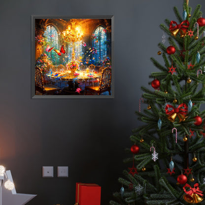 Serenity Fluorescent Before Meal - Full Round Drill Diamond Painting 40*40CM