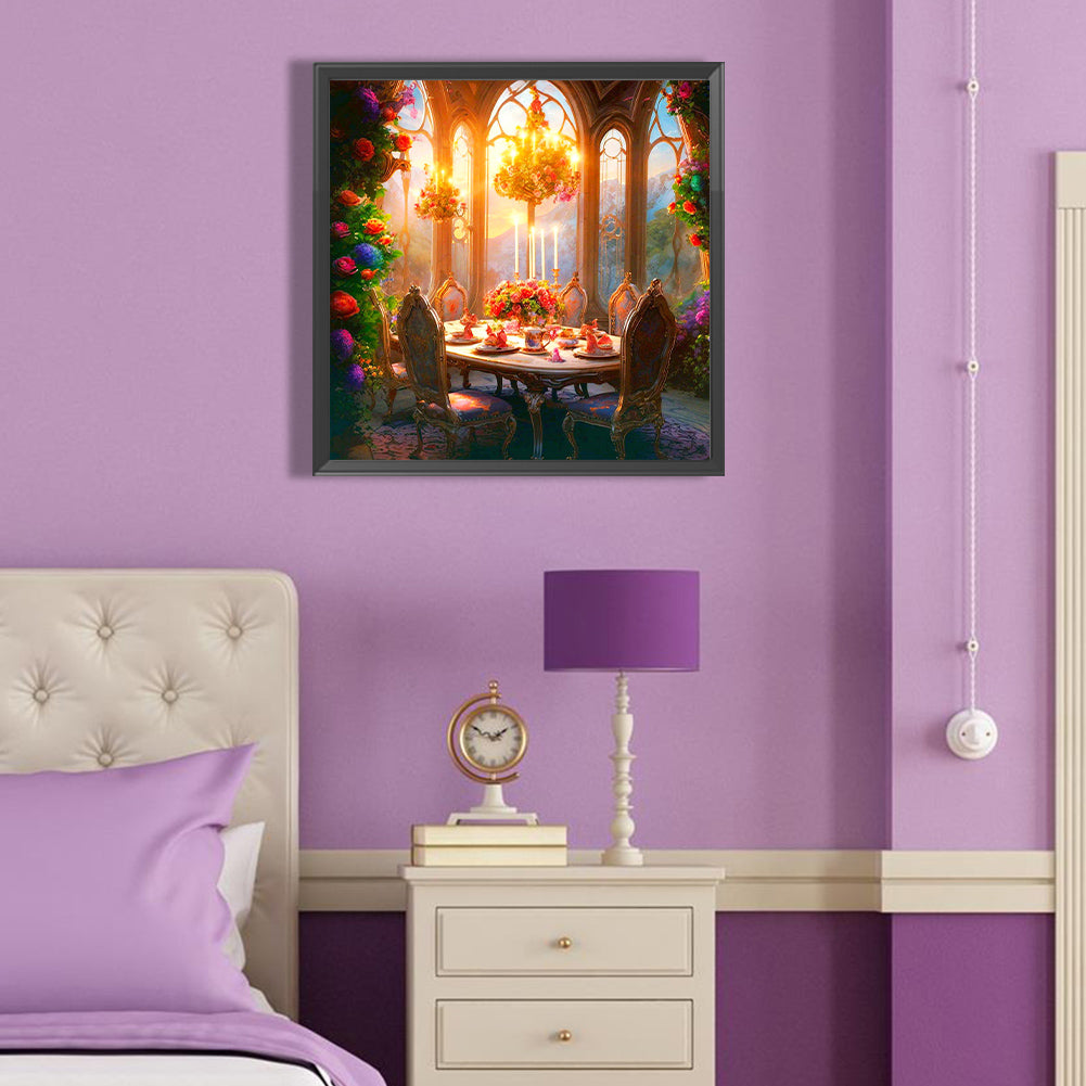 Quiet Table - Full Round Drill Diamond Painting 40*40CM