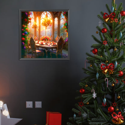 Quiet Table - Full Round Drill Diamond Painting 40*40CM