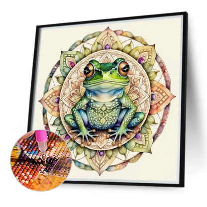 Floral Frog - Full Round Drill Diamond Painting 40*40CM
