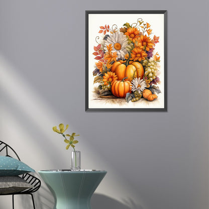 Harvest Pumpkin - Full Round Drill Diamond Painting 40*50CM