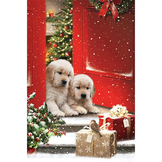 Christmas Dog Gift - Full Round Drill Diamond Painting 40*60CM