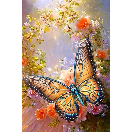 Christmas Fantasy Butterfly - Full Round Drill Diamond Painting 40*60CM