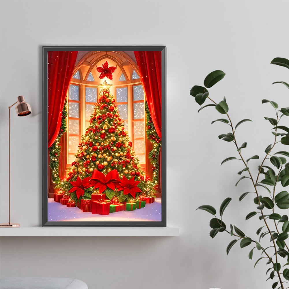 Christmas Model Christmas Tree And Gifts - Full Round Drill Diamond Painting 40*60CM