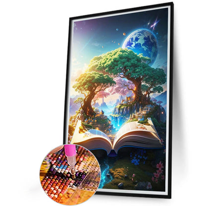 Nature And Books - Full Round Drill Diamond Painting 40*60CM