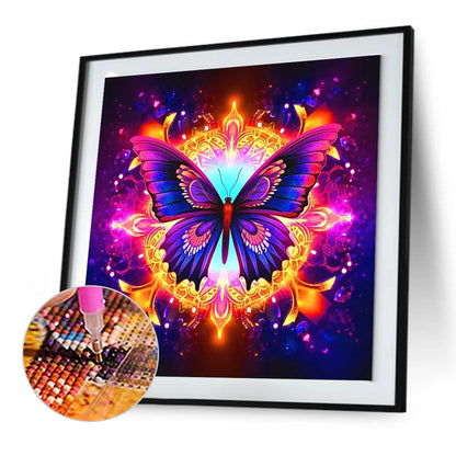 Butterfly - Full Round Drill Diamond Painting 30*30CM