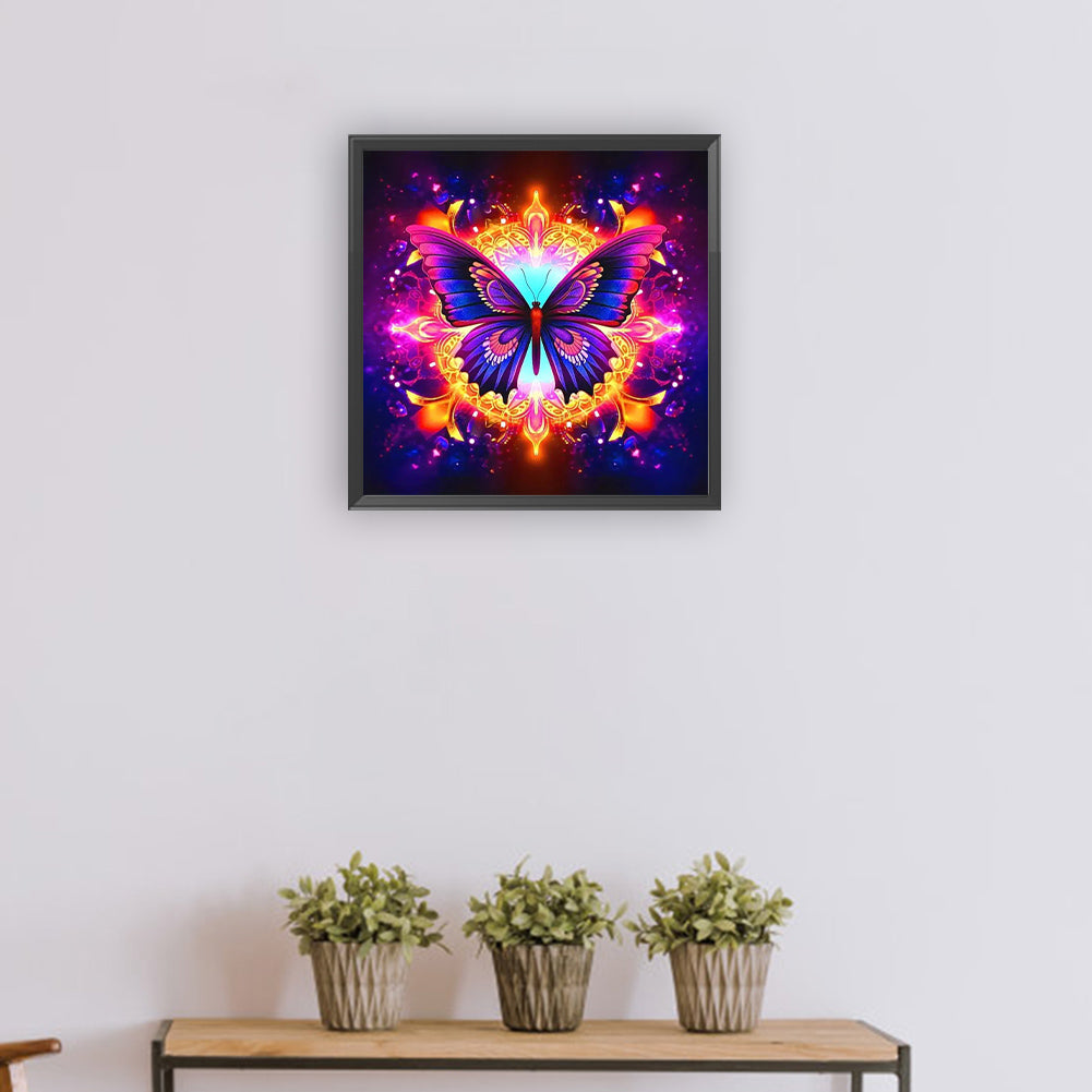 Butterfly - Full Round Drill Diamond Painting 30*30CM