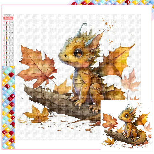 Cute Dragon - Full Square Drill Diamond Painting 30*30CM