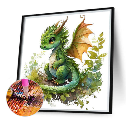 Cute Dragon - Full Square Drill Diamond Painting 30*30CM