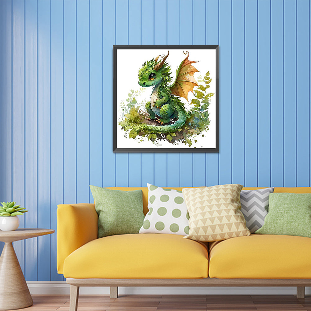 Cute Dragon - Full Square Drill Diamond Painting 30*30CM