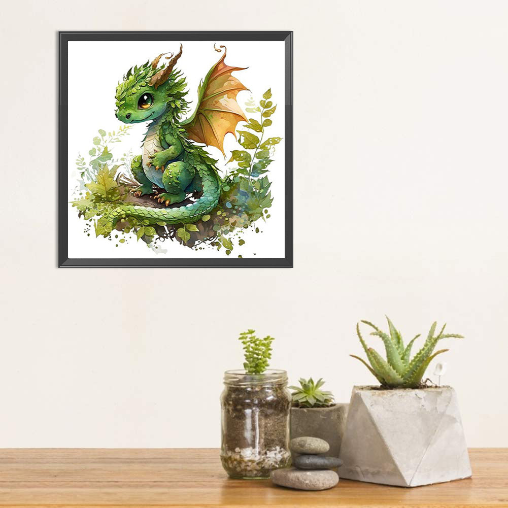 Cute Dragon - Full Square Drill Diamond Painting 30*30CM