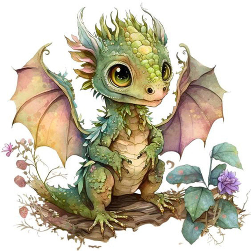 Cute Dragon - Full Square Drill Diamond Painting 30*30CM