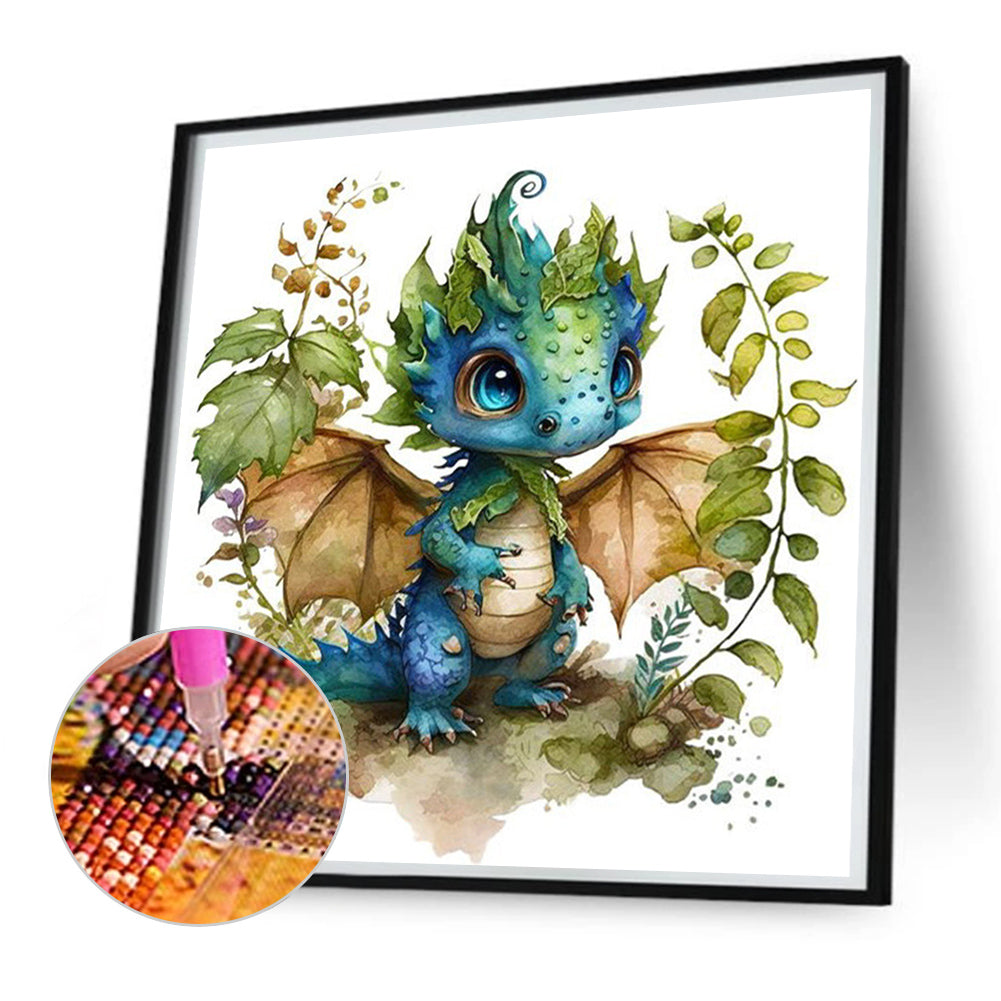 Cute Dragon - Full Square Drill Diamond Painting 30*30CM