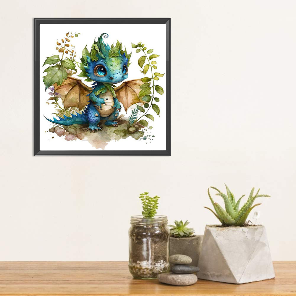 Cute Dragon - Full Square Drill Diamond Painting 30*30CM