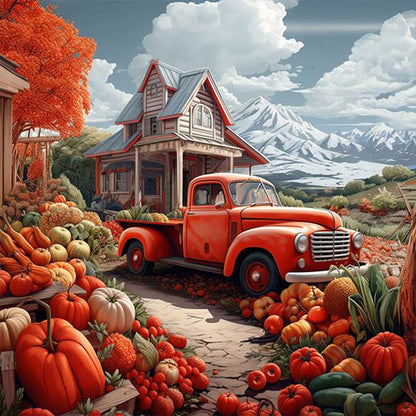 Autumn Harvest - Full Square Drill Diamond Painting 40*40CM