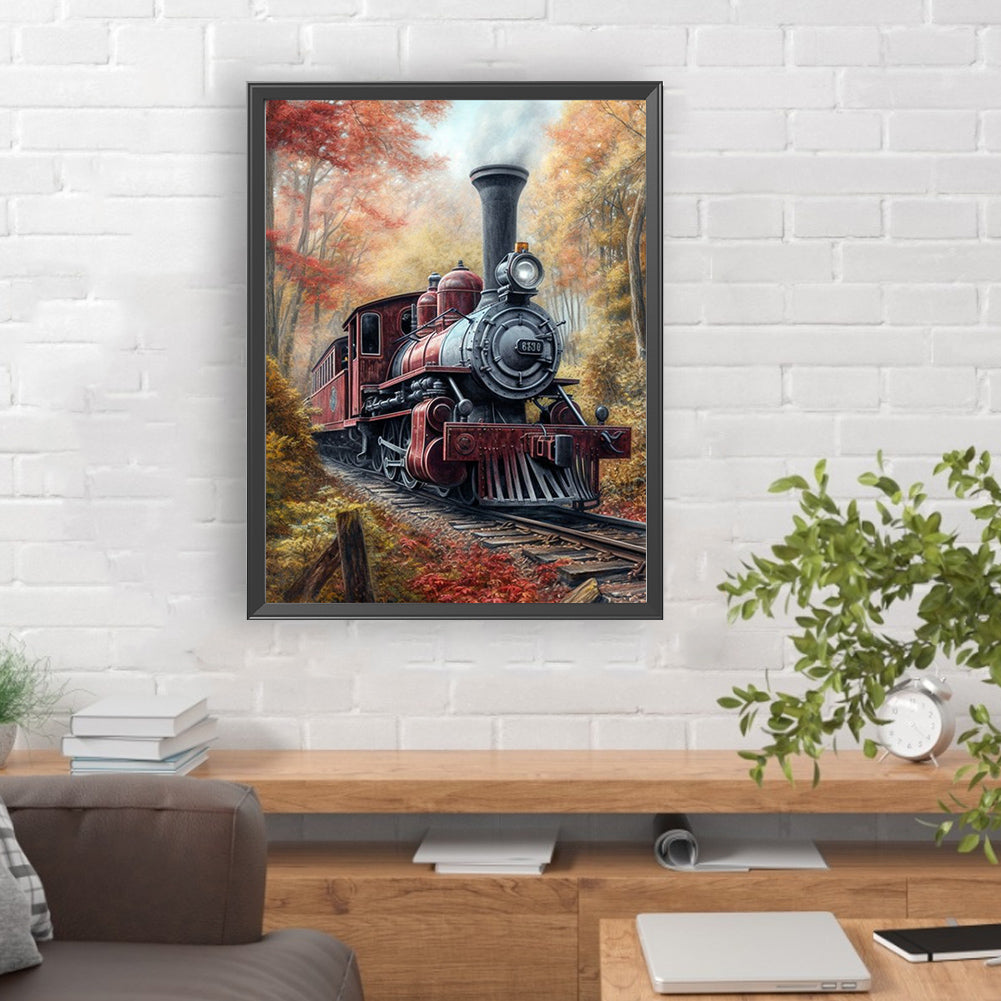 Train - Full Round Drill Diamond Painting 30*40CM