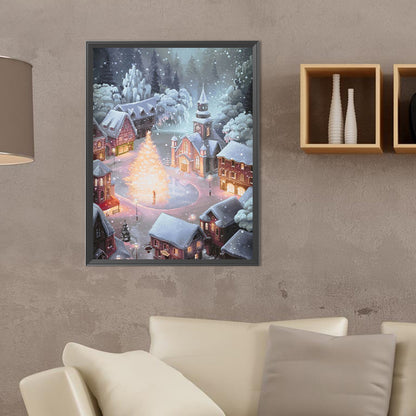 Christmas Town - Full Round Drill Diamond Painting 30*40CM