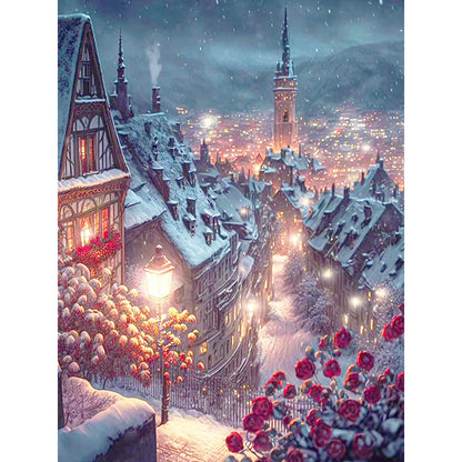 Christmas Town - Full Round Drill Diamond Painting 30*40CM