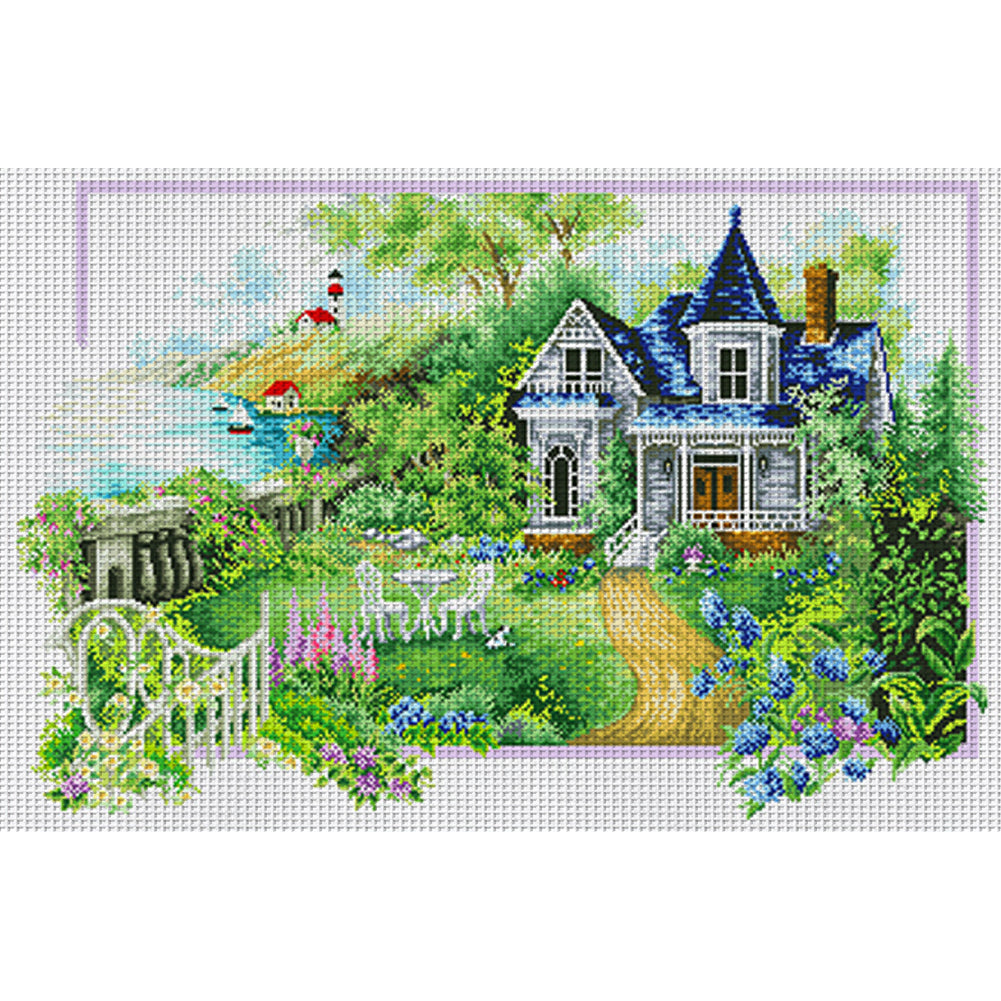Four Seasons Home - Summer - 11CT Stamped Cross Stitch 85*60CM£¨Spring£©