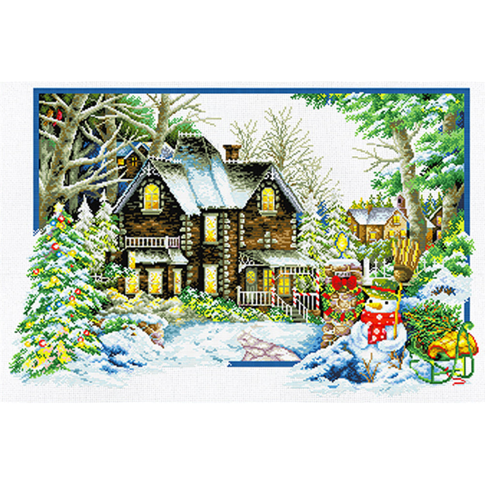 Four Seasons Home-Winter - 11CT Stamped Cross Stitch 85*60CM£¨Spring£©