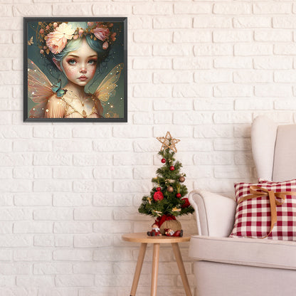 Butterfly Elf Fairy - Full Round Drill Diamond Painting 30*30CM