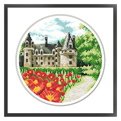 Poppy Garden - 11CT Stamped Cross Stitch 35*35CM£¨Spring£©