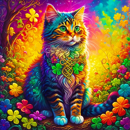 Colorful Cats - Full Round Drill Diamond Painting 50*50CM