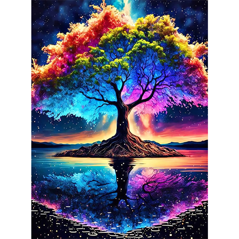 Cosmic Tree Of Life - Full Round Drill Diamond Painting 45*60CM