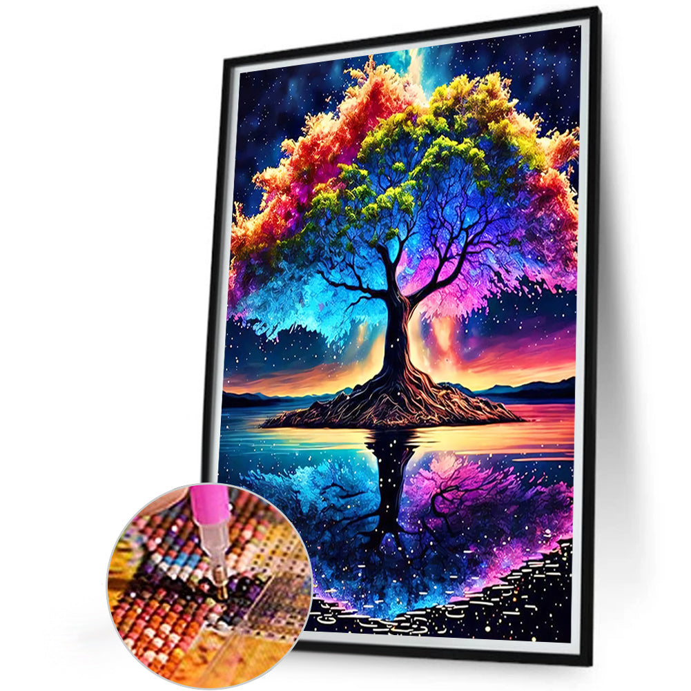 Cosmic Tree Of Life - Full Round Drill Diamond Painting 45*60CM