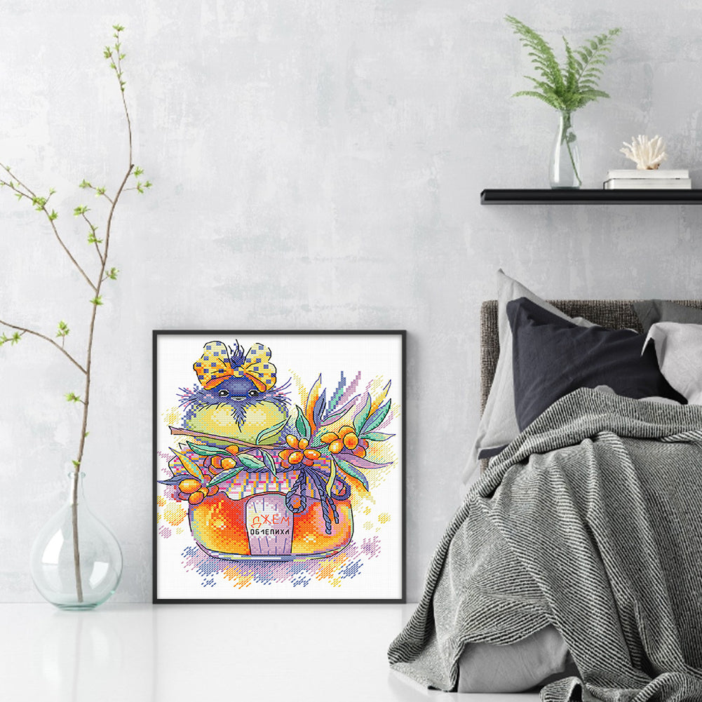 Jam Bird 2 - 11CT Stamped Cross Stitch 35*37CM£¨Spring£©