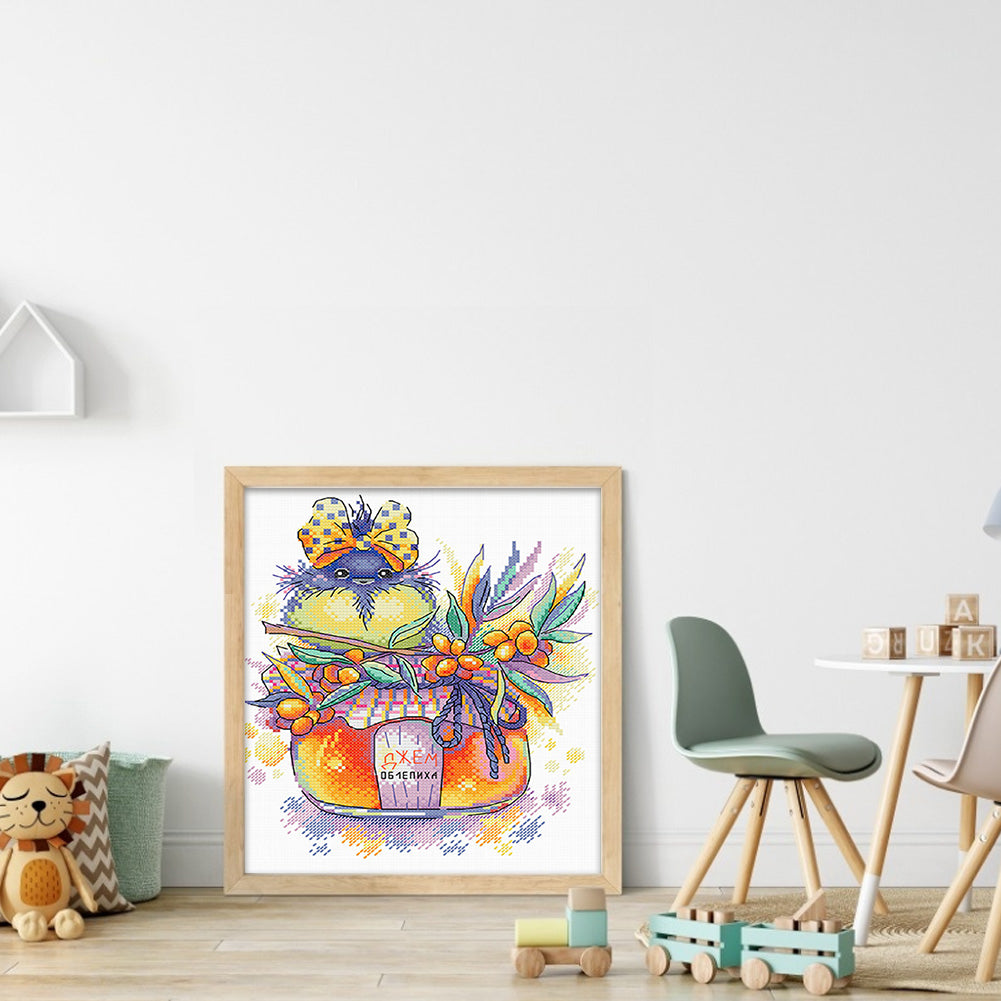 Jam Bird 2 - 11CT Stamped Cross Stitch 35*37CM£¨Spring£©