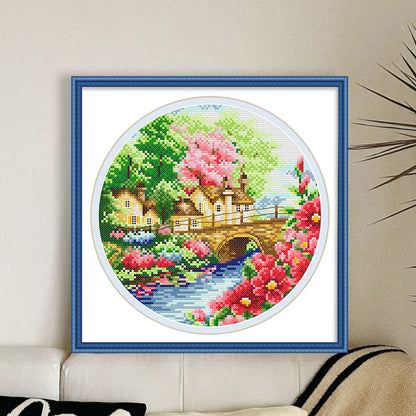 Spring - 11CT Stamped Cross Stitch 35*35CM£¨Spring£©