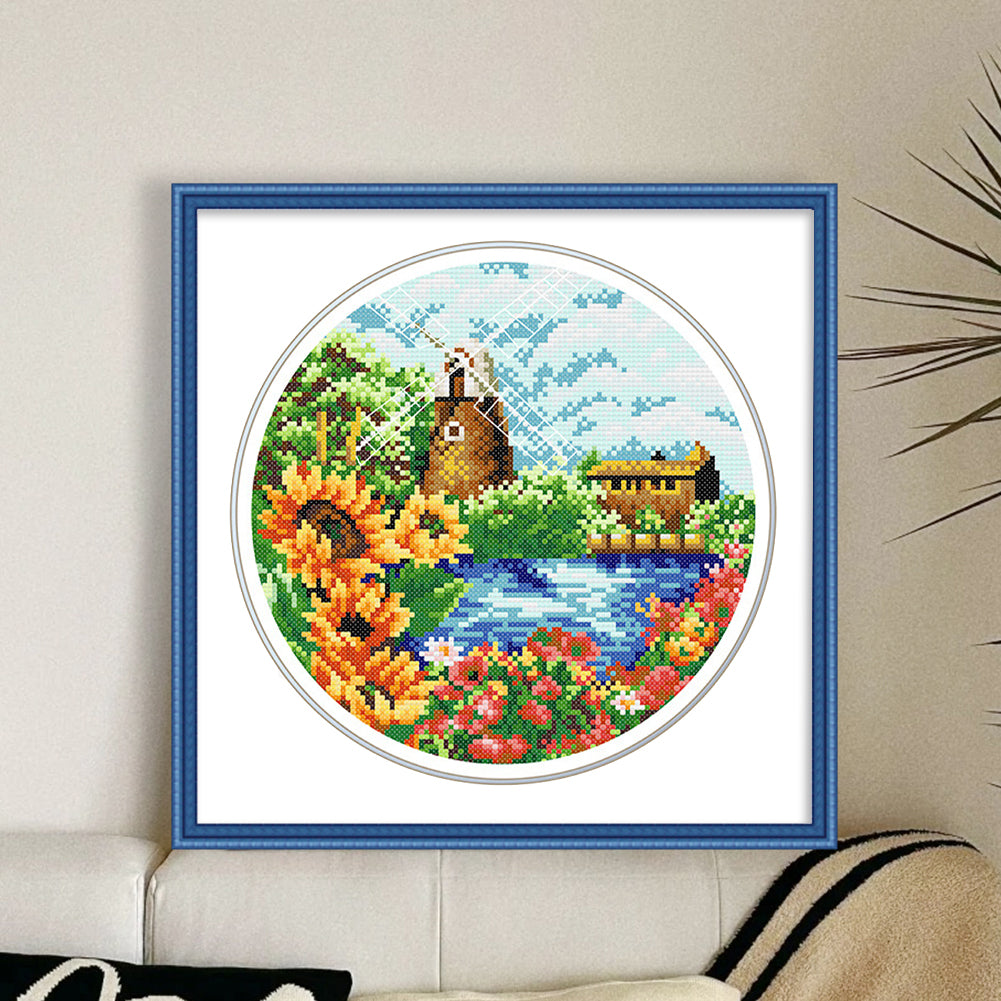 Summer - 11CT Stamped Cross Stitch 35*35CM£¨Spring£©