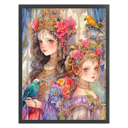 Classical Girl - 11CT Stamped Cross Stitch 40*53CM